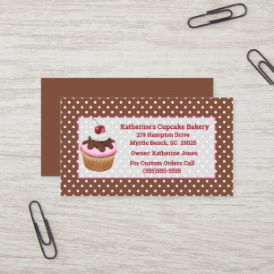 Cupcake Bakery Business Cards Visitenkarte