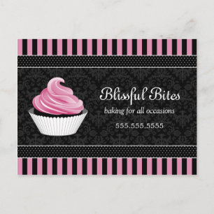 Cupcake Bakery Business Werbeaktion Postkarte