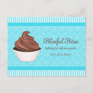 Cupcake Bakery Business Werbeaktion Postkarte