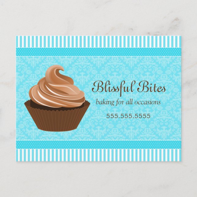 Cupcake Bakery Business Werbeaktion Postkarte (Vorderseite)