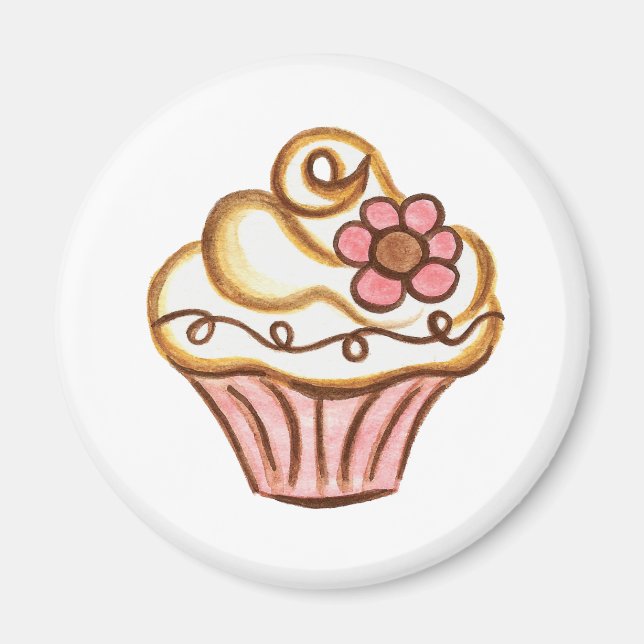 Cupcake Bakery Kitchenette Magnet (Vorne)