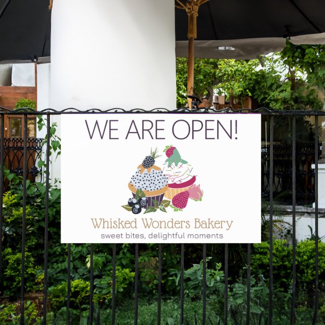 Cupcake Bakery Koch Banner (Cupcake Bakery Chef Banner)