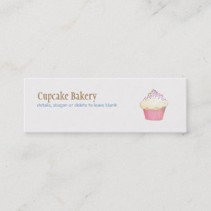 Cupcake Bakery MIni Business Card Mini Visitenkarte