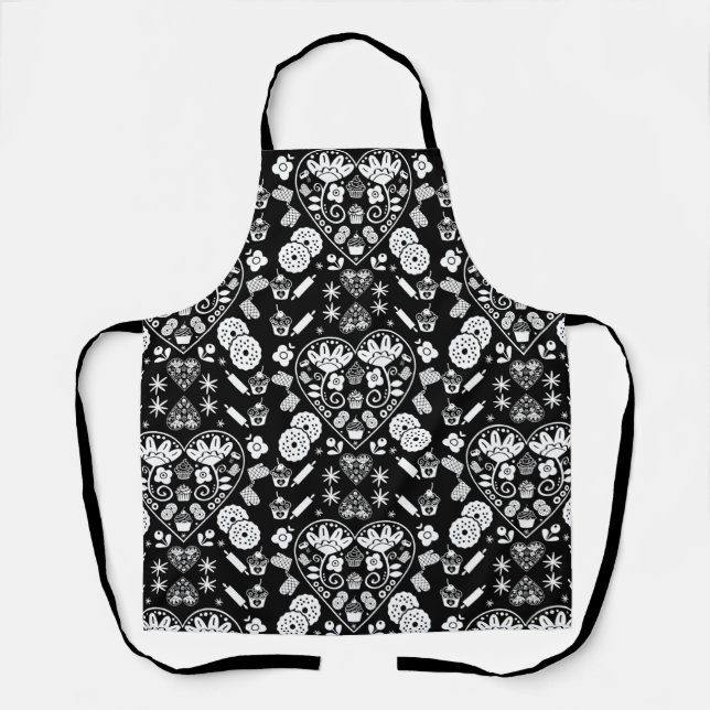 Cupcake Baking Folk Schürze (Vorderseite)