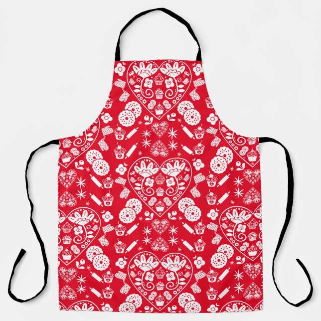 Cupcake Baking Folk Schürze (Vorderseite)