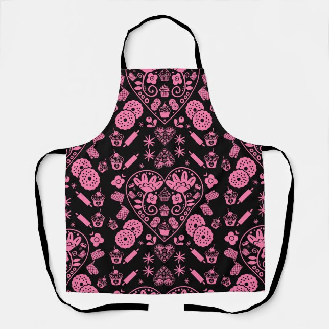 Cupcake Baking Folk Schürze (Vorderseite)