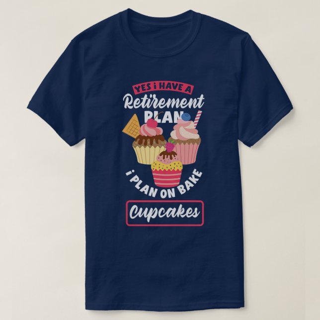 Cupcake Baking Funny Bake Lover Rentierung T-Shirt (Design vorne)
