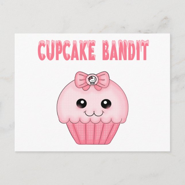 Cupcake Bandit Postkarte (Vorderseite)