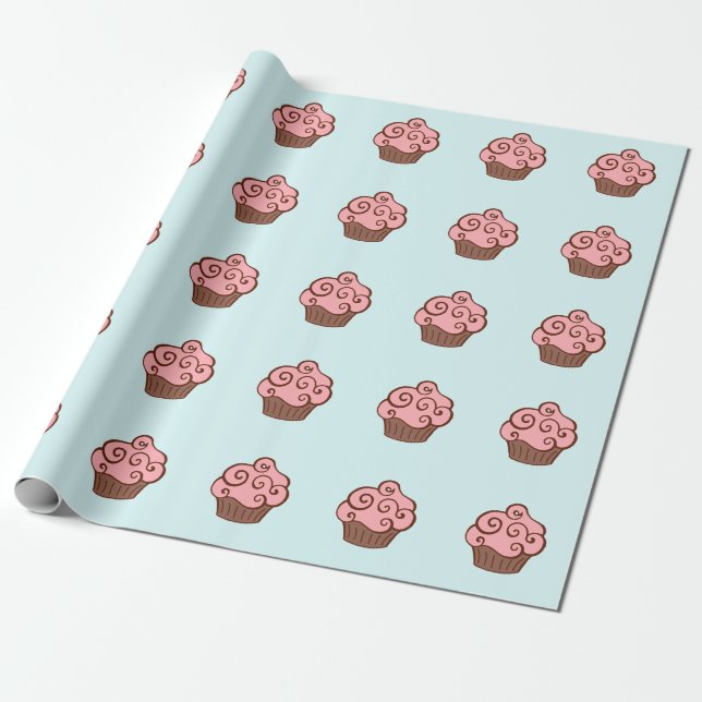 Cupcake Birthday Geschenkpapier (Ungerollt)