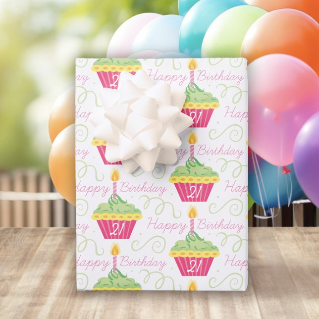 Cupcake Birthday Geschenkpapier Set (Von Creator hochgeladen)