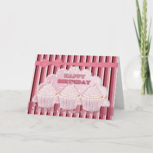 Cupcake Birthday Grußkarte Karte