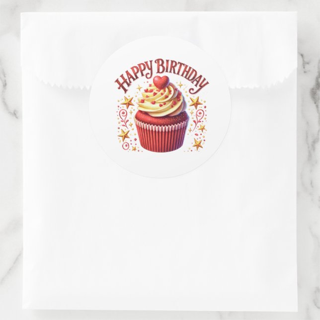 Cupcake Birthday Stickers (Tasche)