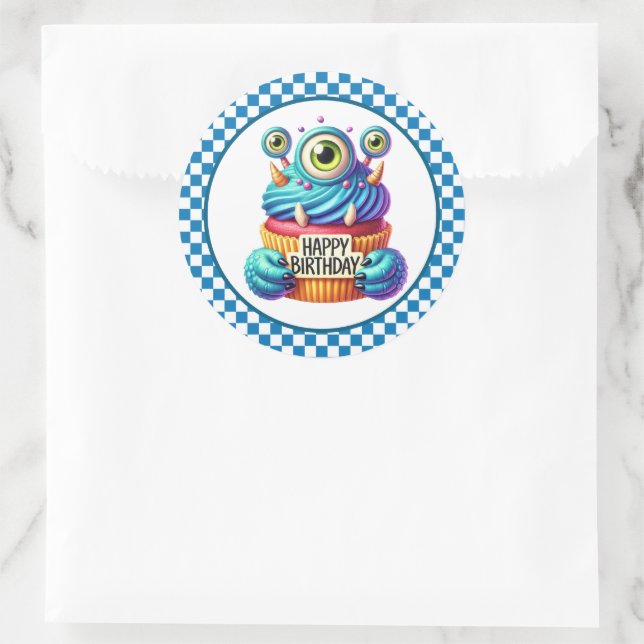 Cupcake Birthday Stickers (Tasche)