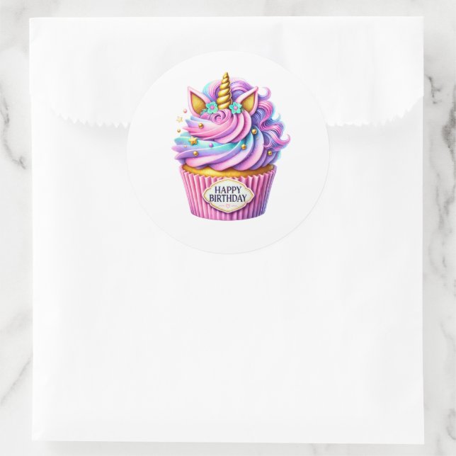 Cupcake Birthday Stickers (Tasche)