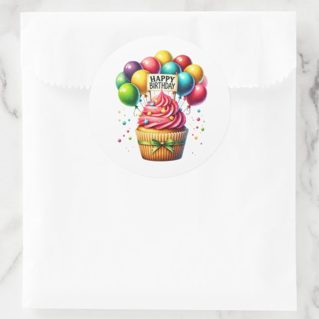 Cupcake Birthday Stickers (Tasche)