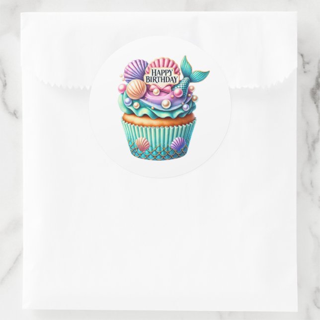 Cupcake Birthday Stickers (Tasche)