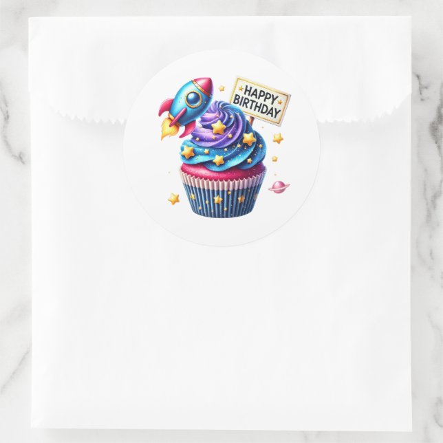 Cupcake Birthday Stickers (Tasche)