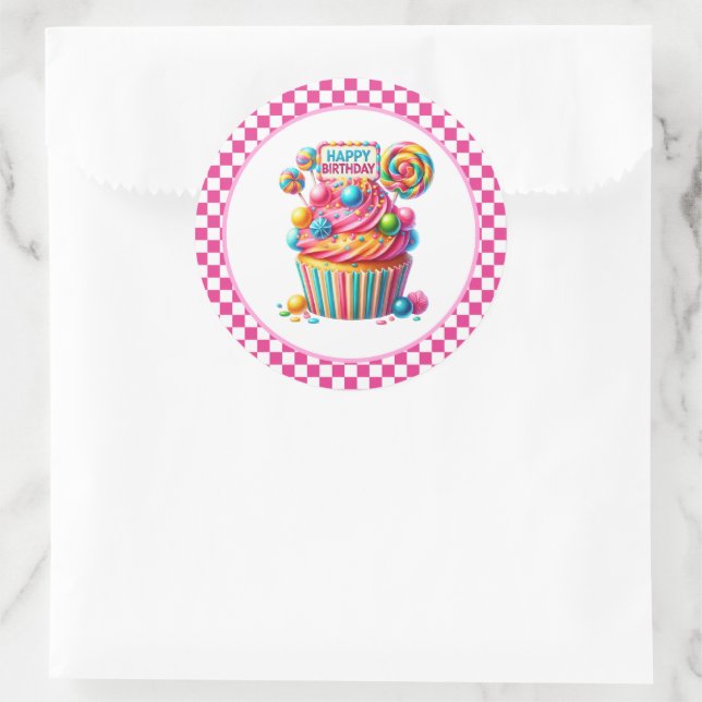 Cupcake Birthday Stickers (Tasche)