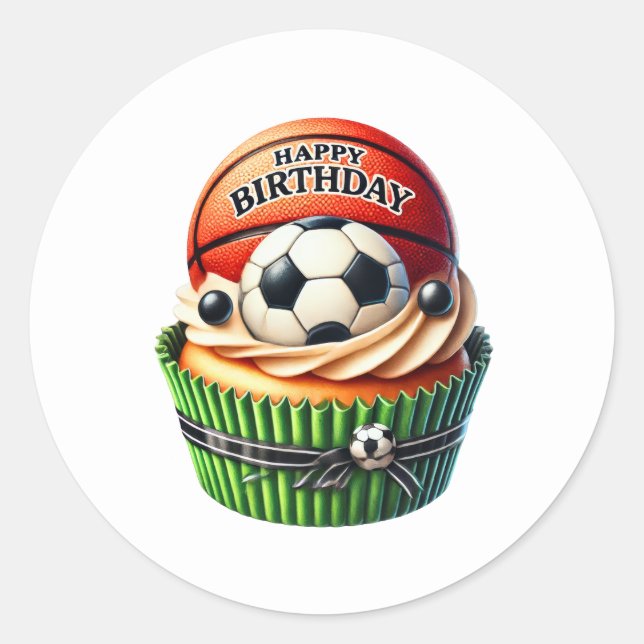 Cupcake Birthday Stickers (Vorderseite)