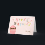 Cupcake Birthday String Card Karte<br><div class="desc">Vielen Dank für Ihr Interesse an Sweet Tooth Design Studio! Bitte kontaktieren Sie mich,  wenn Sie Fragen haben,  Änderungen an den Designfarben wünschen oder wenn Sie ein koordinierendes Stück benötigen,  das Sie in meinem Shop nicht sehen können. E-Mail an sweettoothstudio@gmail.com mit Ihrer Anfrage und ich werde umgehend antworten.</div>