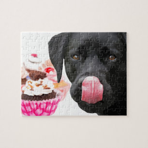 Cupcake & Black Labrador Puzzle