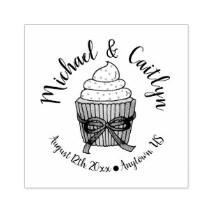 Cupcake Brautparty Wedding Party Gummistempel