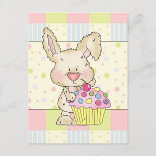 Cupcake Bunny Postcard Postkarte