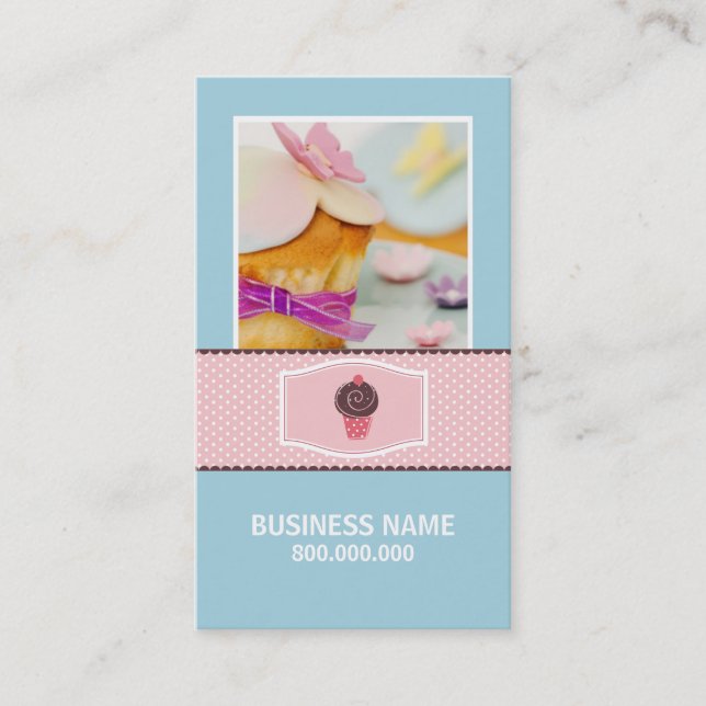 Cupcake Business Card Visitenkarte (Vorderseite)