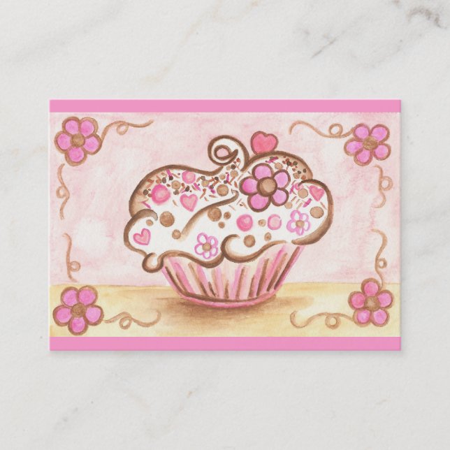 Cupcake Business Card Visitenkarte (Vorderseite)