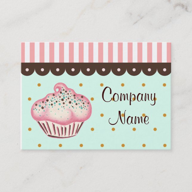 Cupcake Business Card Visitenkarte (Vorderseite)