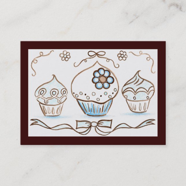 Cupcake Business Card Visitenkarte (Vorderseite)