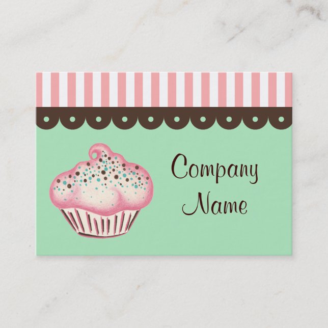 Cupcake Business Card Visitenkarte (Vorderseite)
