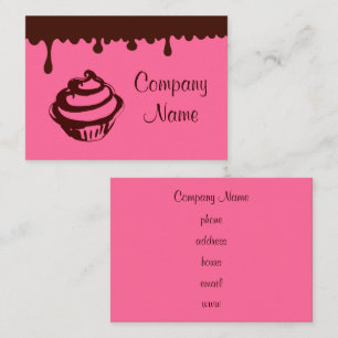 Cupcake Business Cards mit Schokolade Visitenkarte