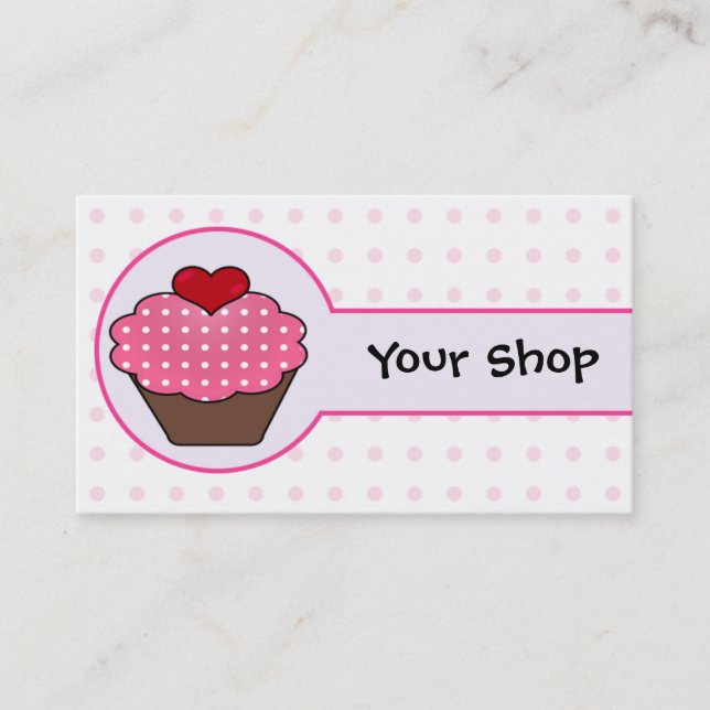 Cupcake Business Cards Visitenkarte (Vorderseite)