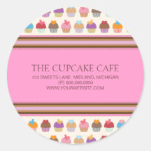 Cupcake Cafe | Bakery Business Stickers