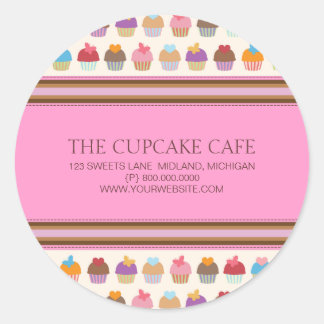 Cupcake Cafe | Bakery Business Stickers