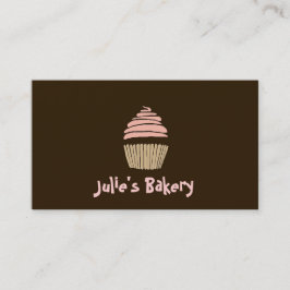 Cupcake, Cake, Bakery Business Card Visitenkarte