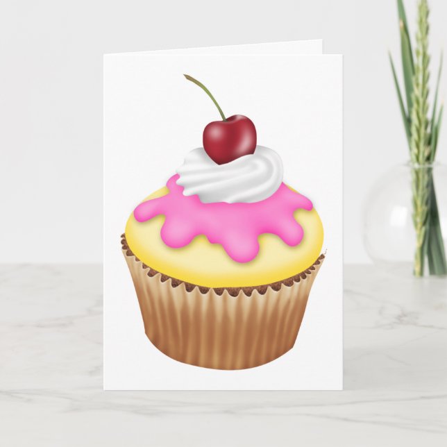 Cupcake Card Dankeskarte (Vorderseite)