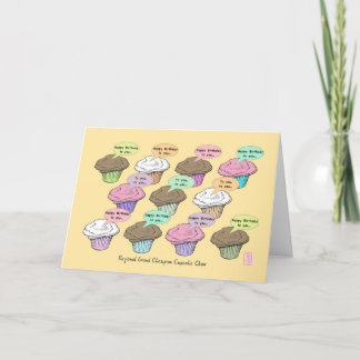 Cupcake Choir auf Maize Birthday Karte