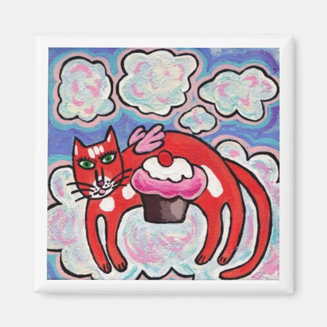 Cupcake Clouds Angel Magnet (Vorne)