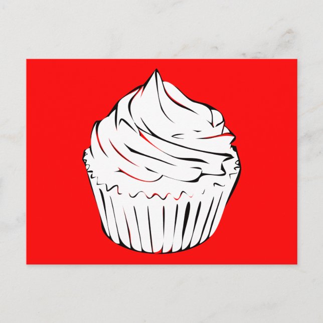 Cupcake Curles Postkarte (Vorderseite)