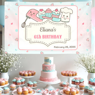 Cupcake Decoration Girl Backen Party Geburtstag Banner