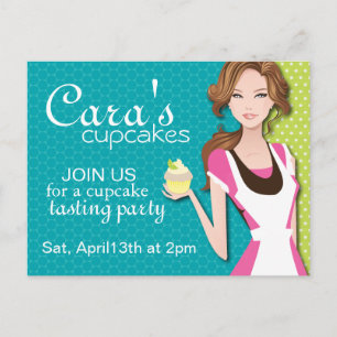 Cupcake Degustation Party Postkarte