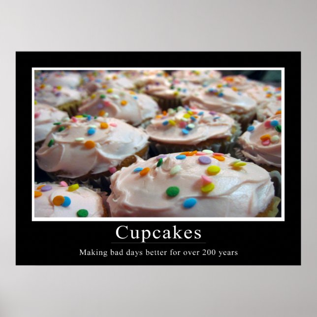 Cupcake Demotivity Style Poster (Vorne)