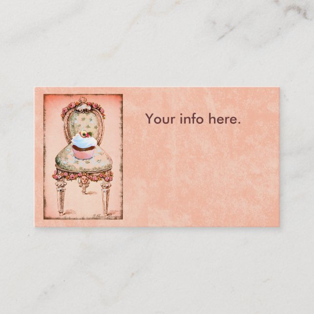 Cupcake Design Business Card Visitenkarte (Vorderseite)
