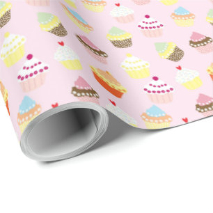 Cupcake Design Geburtstag Geschenkpapier Wrapping 