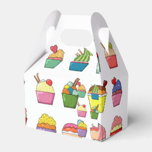 Cupcake-Design-Party Geschenkschachtel