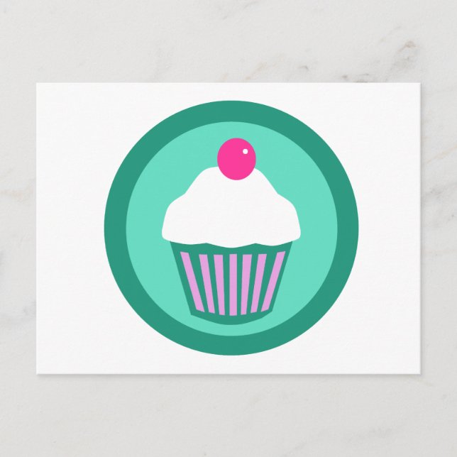 Cupcake Design Postkarte (Vorderseite)