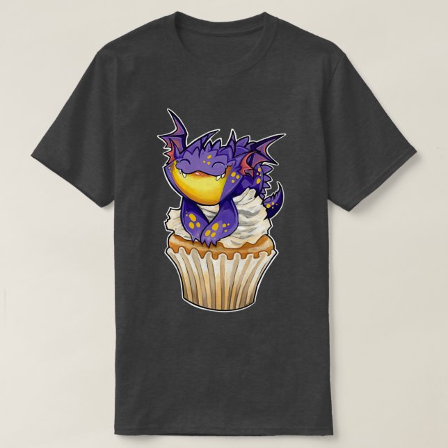 Cupcake Dragon lemon lavender squish T-Shirt (Design vorne)