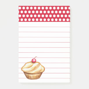 Cupcake-Einkaufsliste Post-it-Notizen Post-it Klebezettel
